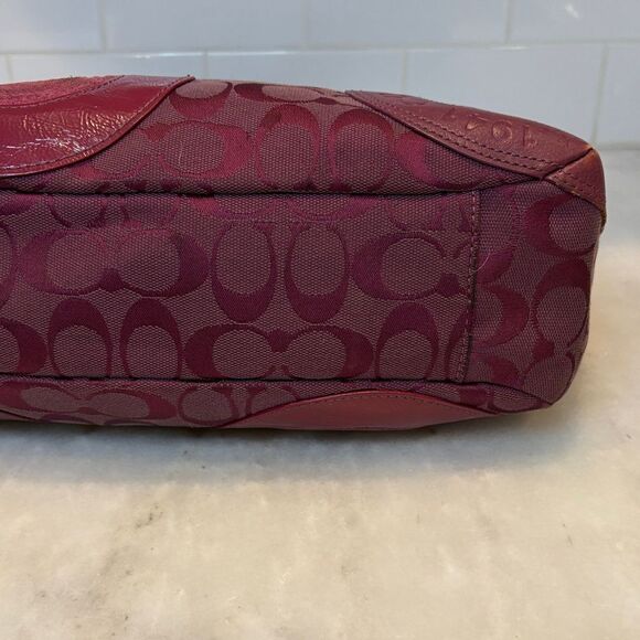 Coach Galaxy Mutlicolor Snap Head Patchwork Tote Shoulder Bag - Picture 7 of 16